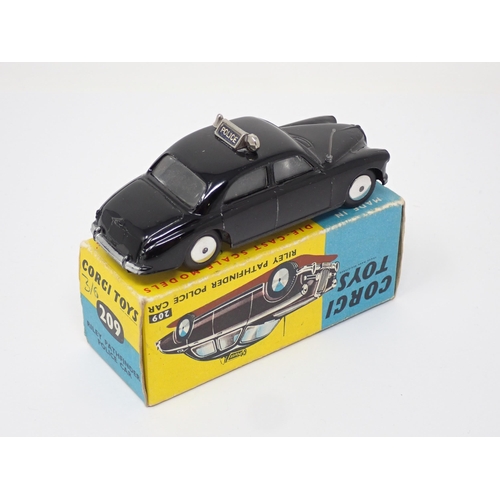 328 - A boxed Corgi Toys No.209 Riley Pathfinder Police Car