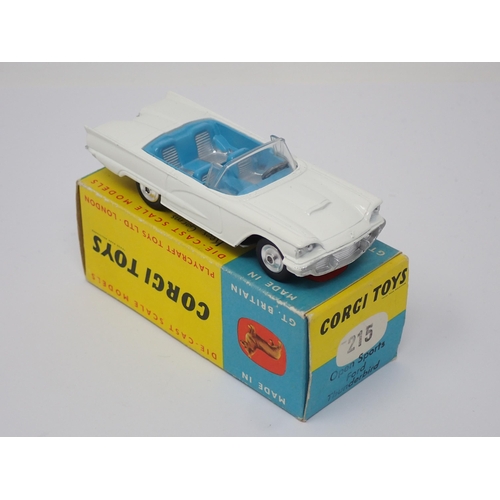 329 - A boxed Corgi Toys No.215 white Ford Thunderbird