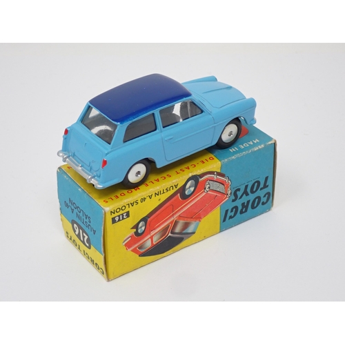 330 - A boxed Corgi Toys No.216 blue Austin A40