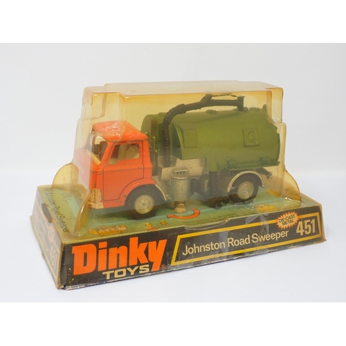 338 - Four boxed diecast Models of WWII Tanks in perspex cases, a boxed Dinky Toys No.451 Johnston Road Sw... 