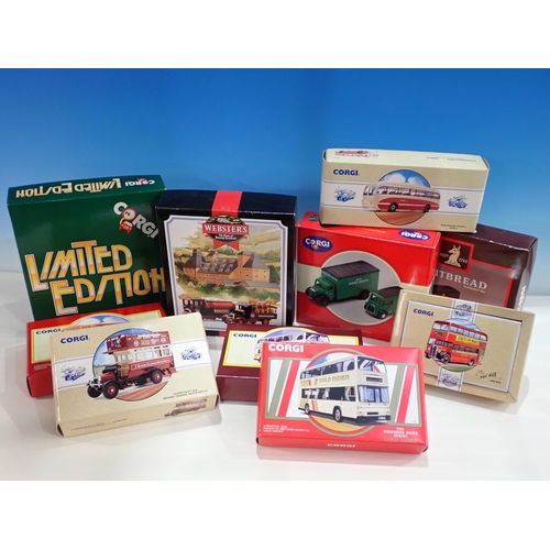 342 - A boxed Corgi British Road Services Set, a boxed Whitbread Set, a Webster's Set, a limited edition S... 