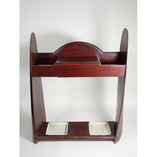 359 - A mahogany Stick Stand with the ends made from wooden propeller blades 2ft 8in H x 2ft 2in W