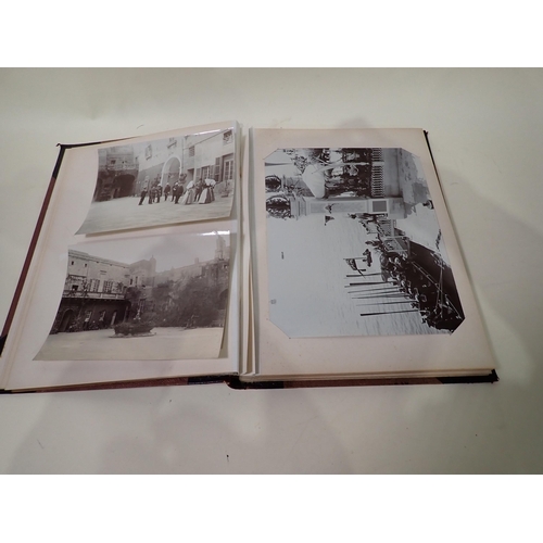 36 - A Photograph Album containing, Valleta Military Hospital, and interior hospital scene,, two Royal Ma... 