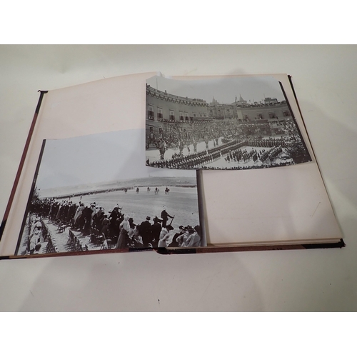 36 - A Photograph Album containing, Valleta Military Hospital, and interior hospital scene,, two Royal Ma... 