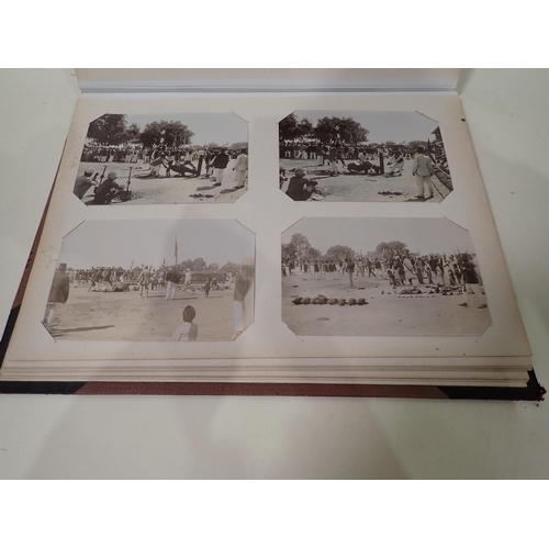 36 - A Photograph Album containing, Valleta Military Hospital, and interior hospital scene,, two Royal Ma... 