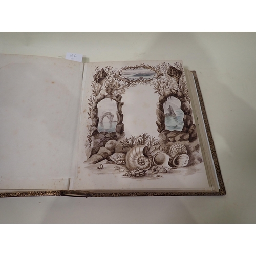 36 - A Photograph Album containing, Valleta Military Hospital, and interior hospital scene,, two Royal Ma... 