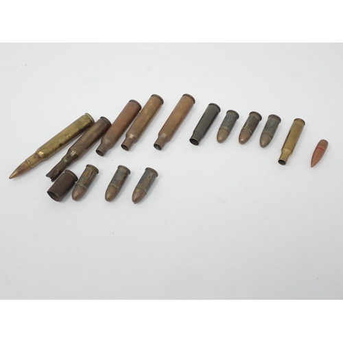 363 - A collection of inert Shells and Bullet Cases