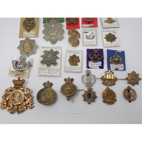 365 - Approximately 60 British Army Cap and other Badges (some possibly restrikes)