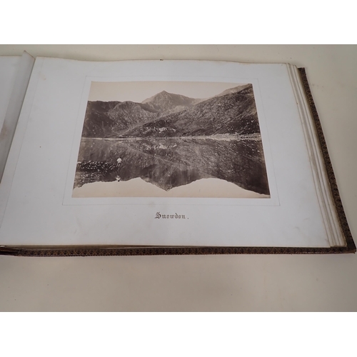 4 - A Victorian leather bound Album of photographs of Welsh Views including Llandudno, Snowdon, Dolwyold... 