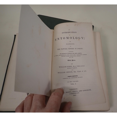 43 - KIRBY William and SPENCE William, An Introduction to Entomology or Elements of The Natural History o... 