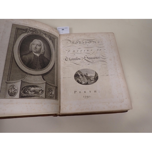 44 - The Seasons by James Thomson, a new edition, with critical essay on the seasons by Robert Heron, ill... 