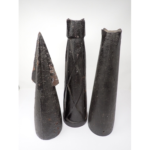 458 - Three modern cast iron Whaling Harpoon Heads