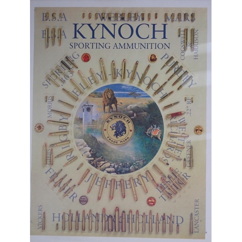 473 - A framed Kynoch Sporting Ammunition Print 2ft 7in H x 2ft 1in W