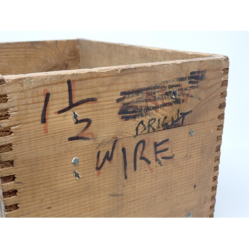 496 - A wooden Kynoch Cartridge Crate 14in W x 9in H