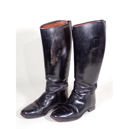 499 - A pair of Gidden of London leather Hunting Boots, UK size 6