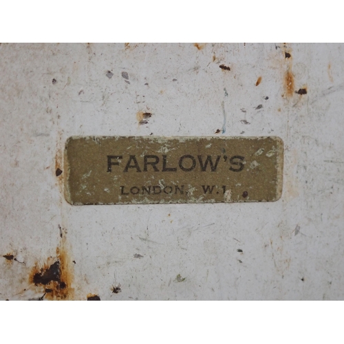 518 - A Farlow's of London japanned Lure Box with internal lift out tray and lures