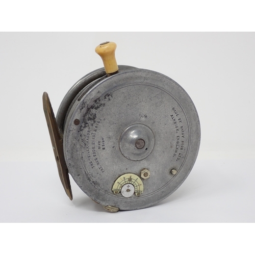 520 - A Hardy Bros. Ltd 3 3/4in Silex Major Reel made by Percy Walsh with half moon tensioner