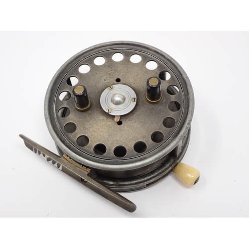 523 - A Hardy Bros. Silex No.2 3 3/4in Reel made by Percy Walsh