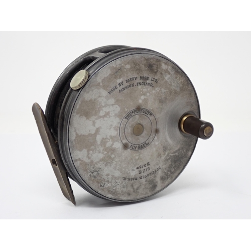 527 - A Hardy Bros. 'Perfect' 3 3/8in Reel made by Thomas Armstrong