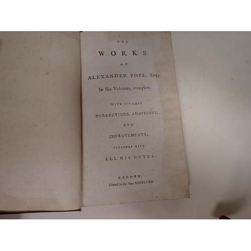 53 - The Works of Alexander Pope, containing his Juvenile Poems, translations, imitations, pub. London 17... 