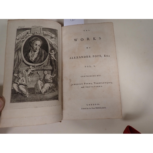 53 - The Works of Alexander Pope, containing his Juvenile Poems, translations, imitations, pub. London 17... 