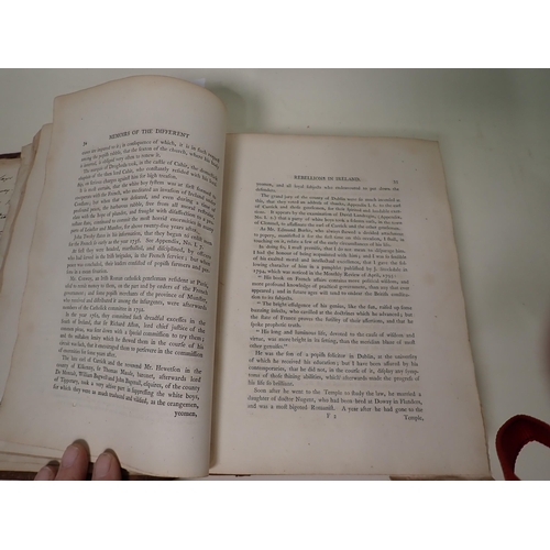 58 - MUSGRAVE Sir Richard, Memoirs of the different Rebellions in Ireland from arrival of the English, il... 