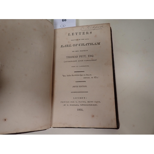 68 - The Works of Alfred Lord Tennyson, pub. MacMillan, London, full calf, school prize, Macaulay Lord, L... 