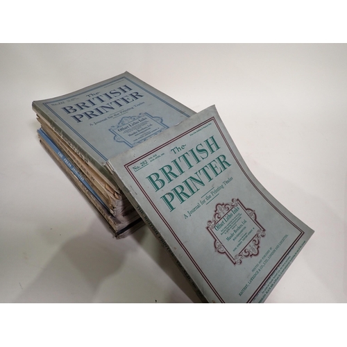 81 - Twelve copies of The British Printer, A Journal for the Printing Trades, c.1930's, POORTENAAR Jan, T... 