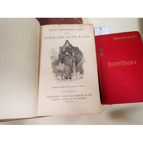 9 - Black's Picturesque Guide through North and South Wales, pub. Adam and Charles Black, 1858, bound in... 