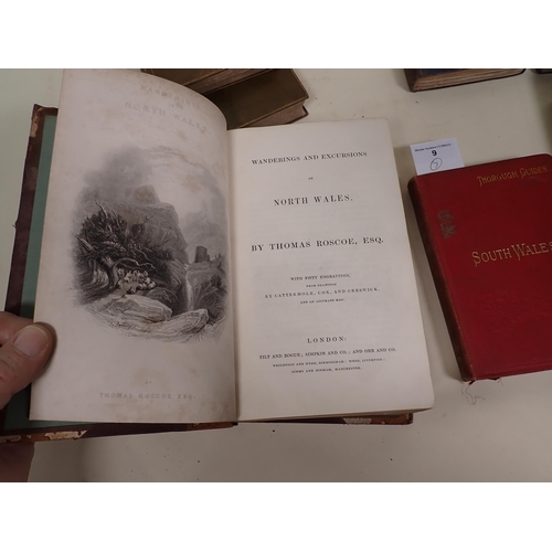 9 - Black's Picturesque Guide through North and South Wales, pub. Adam and Charles Black, 1858, bound in... 