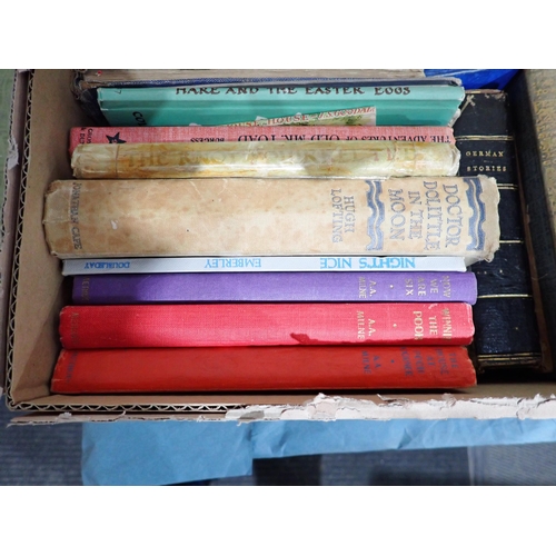 90 - BOX chiefly children's titles, German Stories, various illustrated children's volumes etc