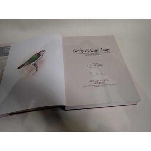 92 - George Edward Lodge, Unpublished Bird Paintings, text by C.A. Fleming, signed by Peter Scott who wro... 