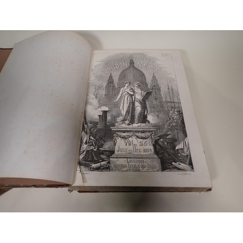 98 - The Illustrated London News,1854 July- December, 1855, January-June and July-December, 1856 July-Dec... 