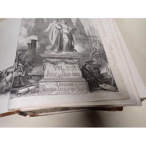 98 - The Illustrated London News,1854 July- December, 1855, January-June and July-December, 1856 July-Dec... 