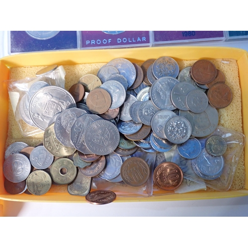 132 - British and World Coins, to include modern Commonwealth Crowns, issues from Channel Islands, Fiji, I... 