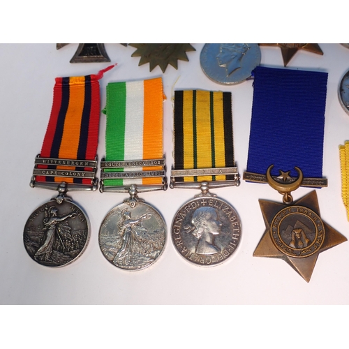 405 - A Queen's South Africa Medal with bars to Wittebergen and Cape Colony to 3326 Pte. J. Raybould S. St... 