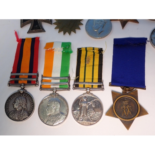 405 - A Queen's South Africa Medal with bars to Wittebergen and Cape Colony to 3326 Pte. J. Raybould S. St... 