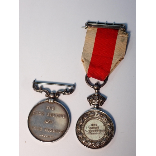 406 - A pair of Medals comprising the Abyssinia Medal to 452 R. Youngman 25th Brigade Royal Artillery and ... 