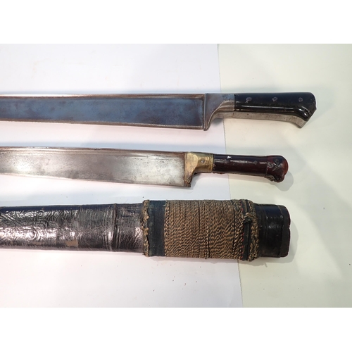 434 - Two 19th Century Afghan Khyber Knives 28in and 29in L