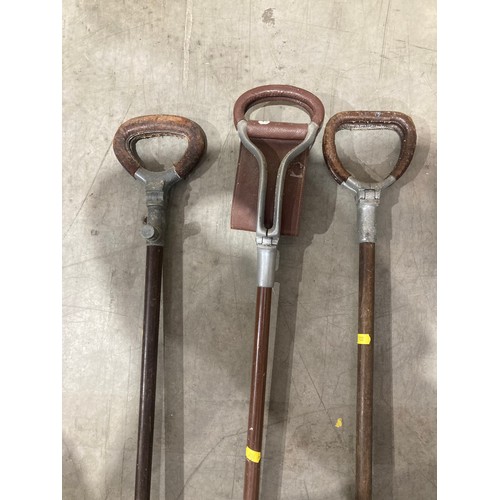 507 - A Swaine-Briggs Shooting Stick and four other Shooting Sticks