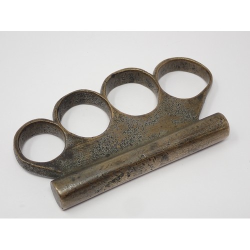 360 - WITHDRAWN-An antique First World War Knuckleduster-WITHDRAWN