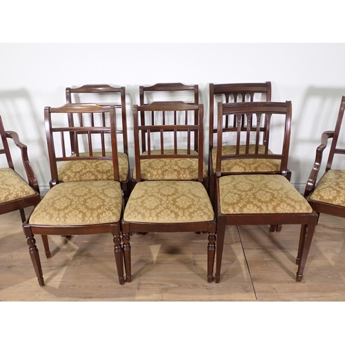 463 - A set of eight mahogany Dining Chairs and reproduction Table