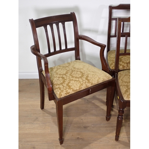 463 - A set of eight mahogany Dining Chairs and reproduction Table