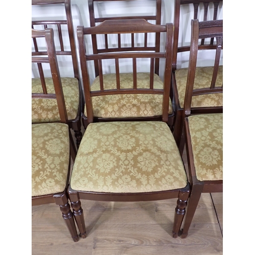 463 - A set of eight mahogany Dining Chairs and reproduction Table