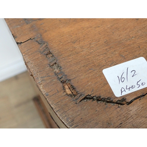 100 - A Victorian mahogany Chest of two short and two long drawers 2ft 10in W x 2ft 10in H