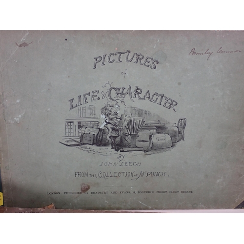 11 - Box of Commissioner of Patents Reports and four Punch 'Pictures of Life & Character' Volumes