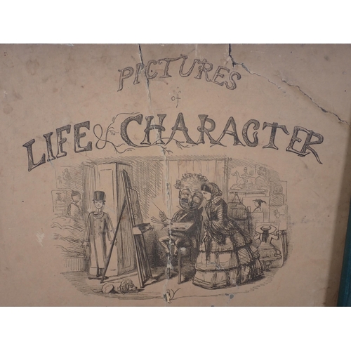 11 - Box of Commissioner of Patents Reports and four Punch 'Pictures of Life & Character' Volumes