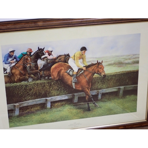 241 - Four framed Horse Racing Prints after Max Brandrett