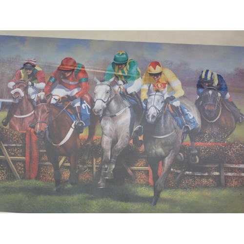 241 - Four framed Horse Racing Prints after Max Brandrett