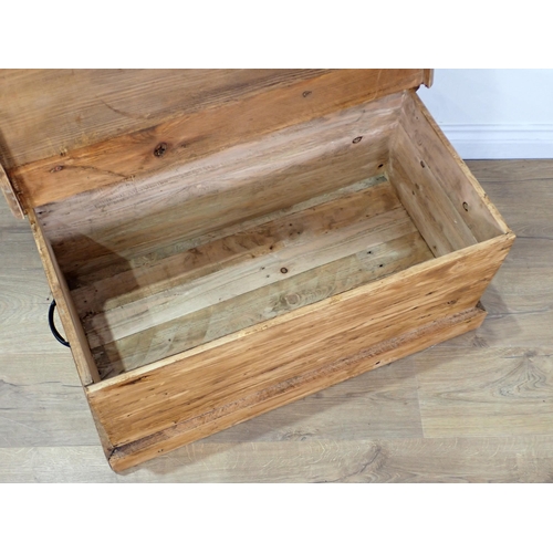 32 - A modern pine Storage Box with carry handles